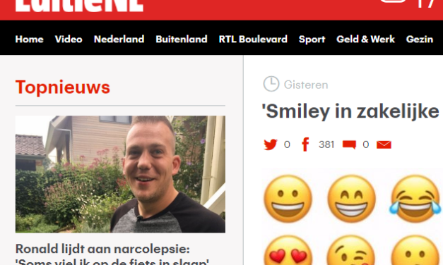 Smiley in zakelijke mail is onprofessioneel – RTL – EditieNL