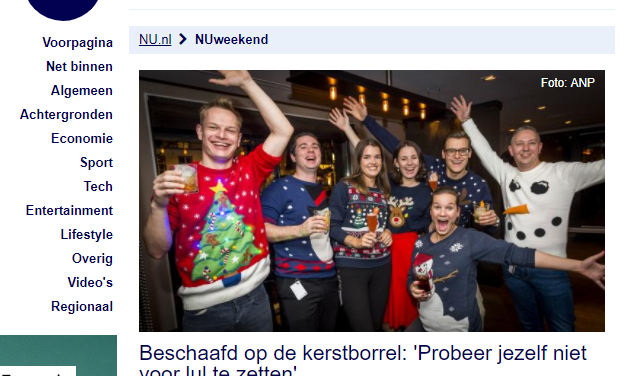 NU.nl – Beschaafd op de kerstborrel