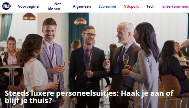 NU.nl – Steeds luxere personeelsuitjes: Haak je aan of blijf je thuis?