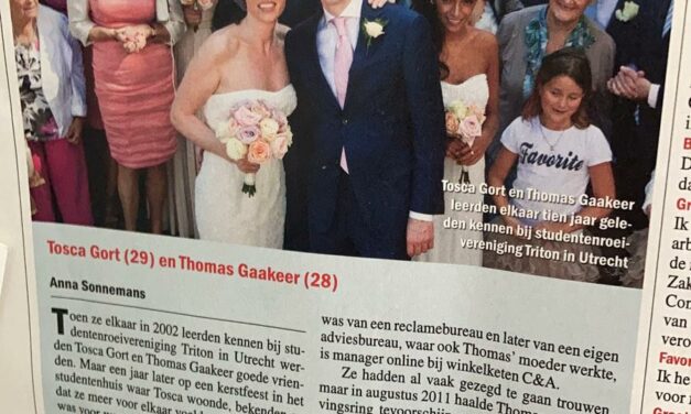 Elsevier – Huwelijk Tosca Gort en Thomas Gaakeer